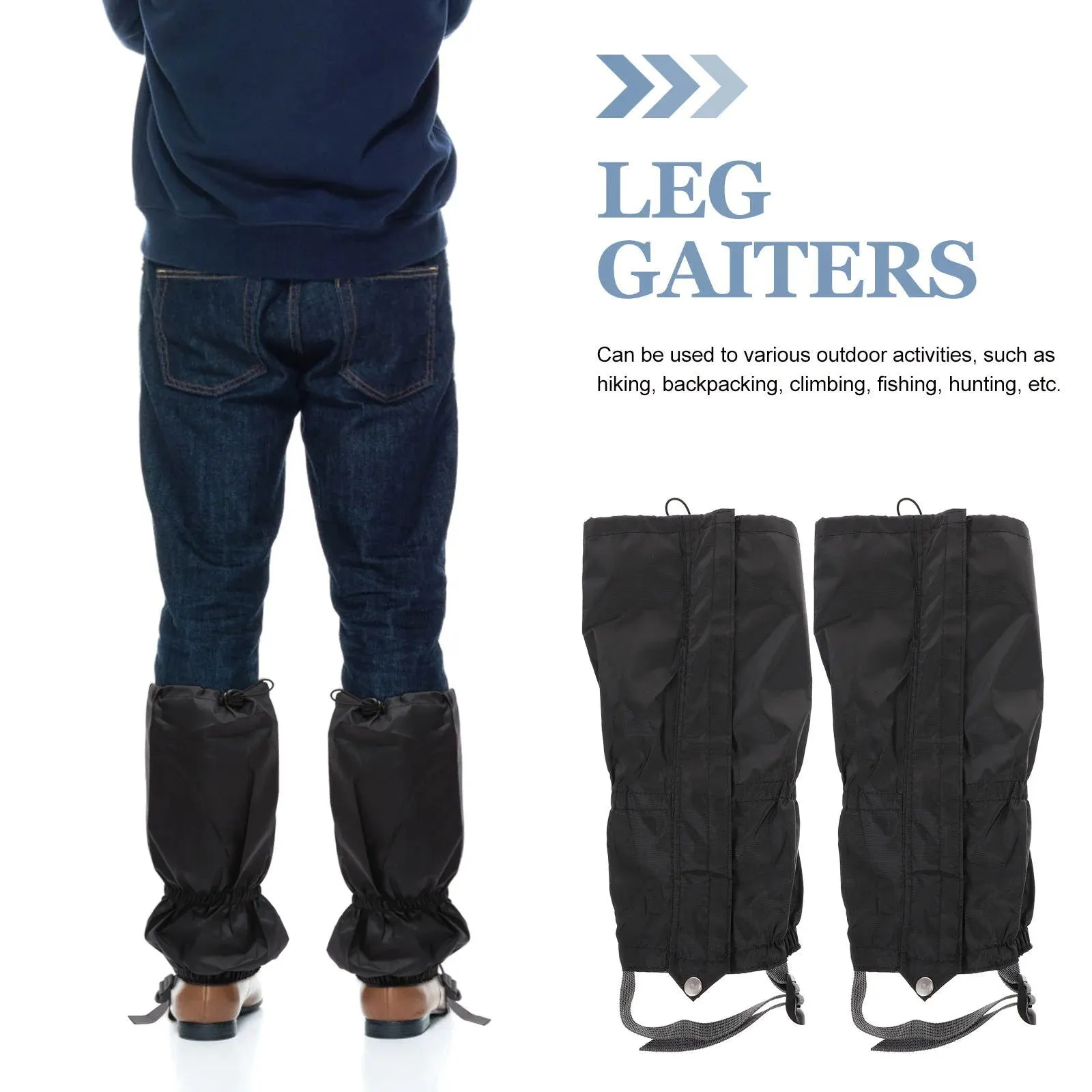 2 Pcs Snow Leggings Hiking Gaiter Shoe Covers Gaiters Trekking Feet Protective Sleeves Mountaineering Winter Sets Travel Gear