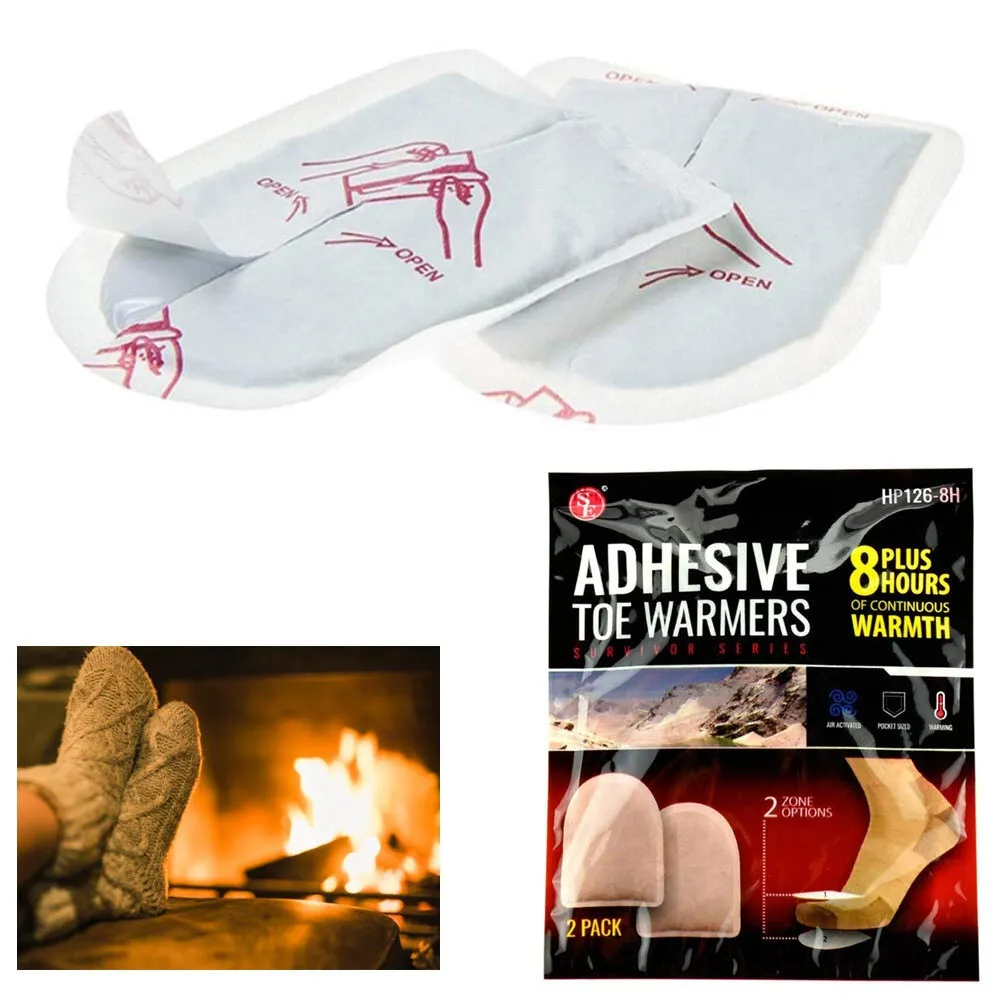 40 Pairs Adhesive Toe Warmers Air Activated Heat Sports Cold Sore Feet EXPIRED
