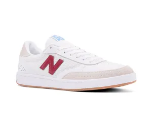 440 Skate Shoe (White/Burgundy)