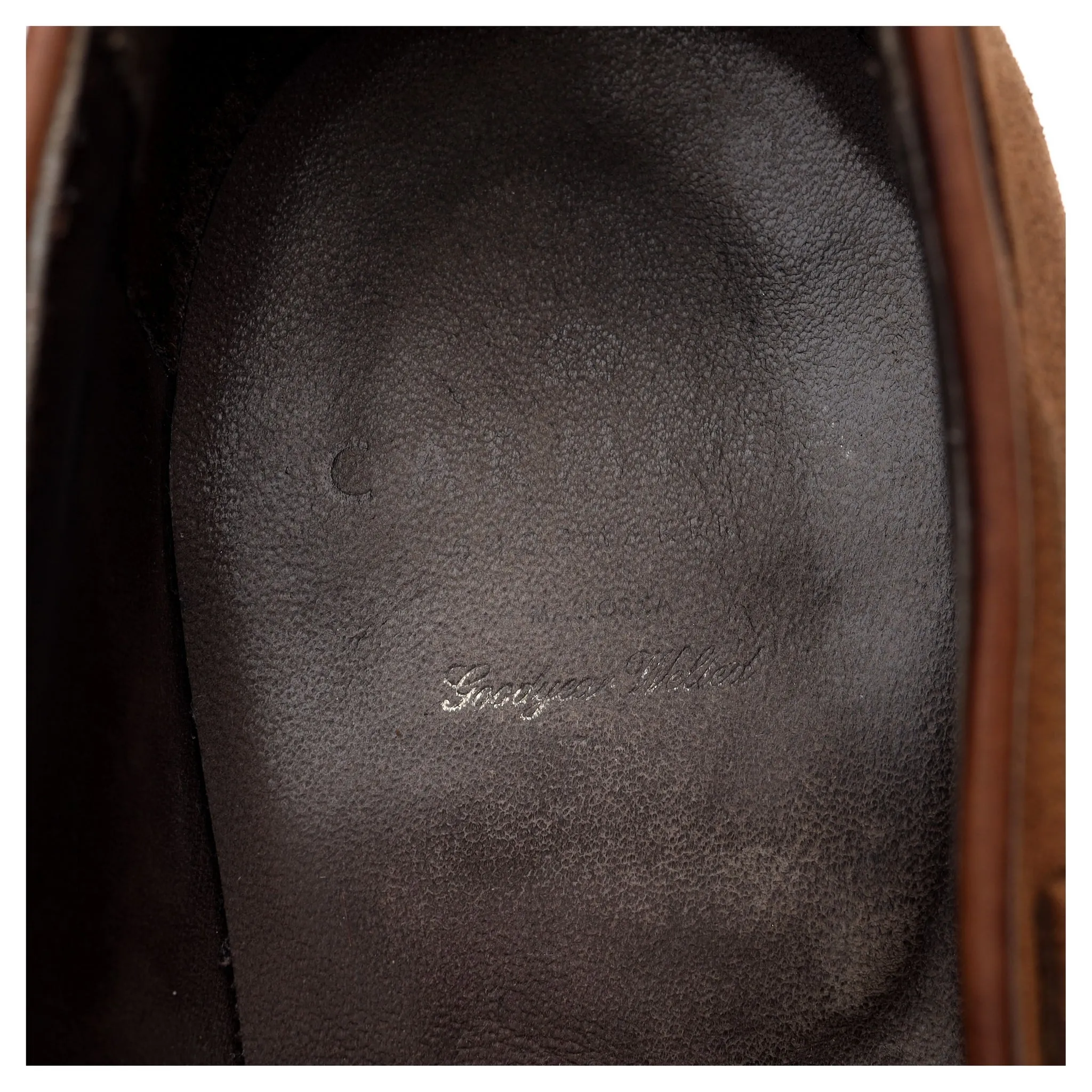 '80228' Tan Brown Suede String Loafer UK 10 EE