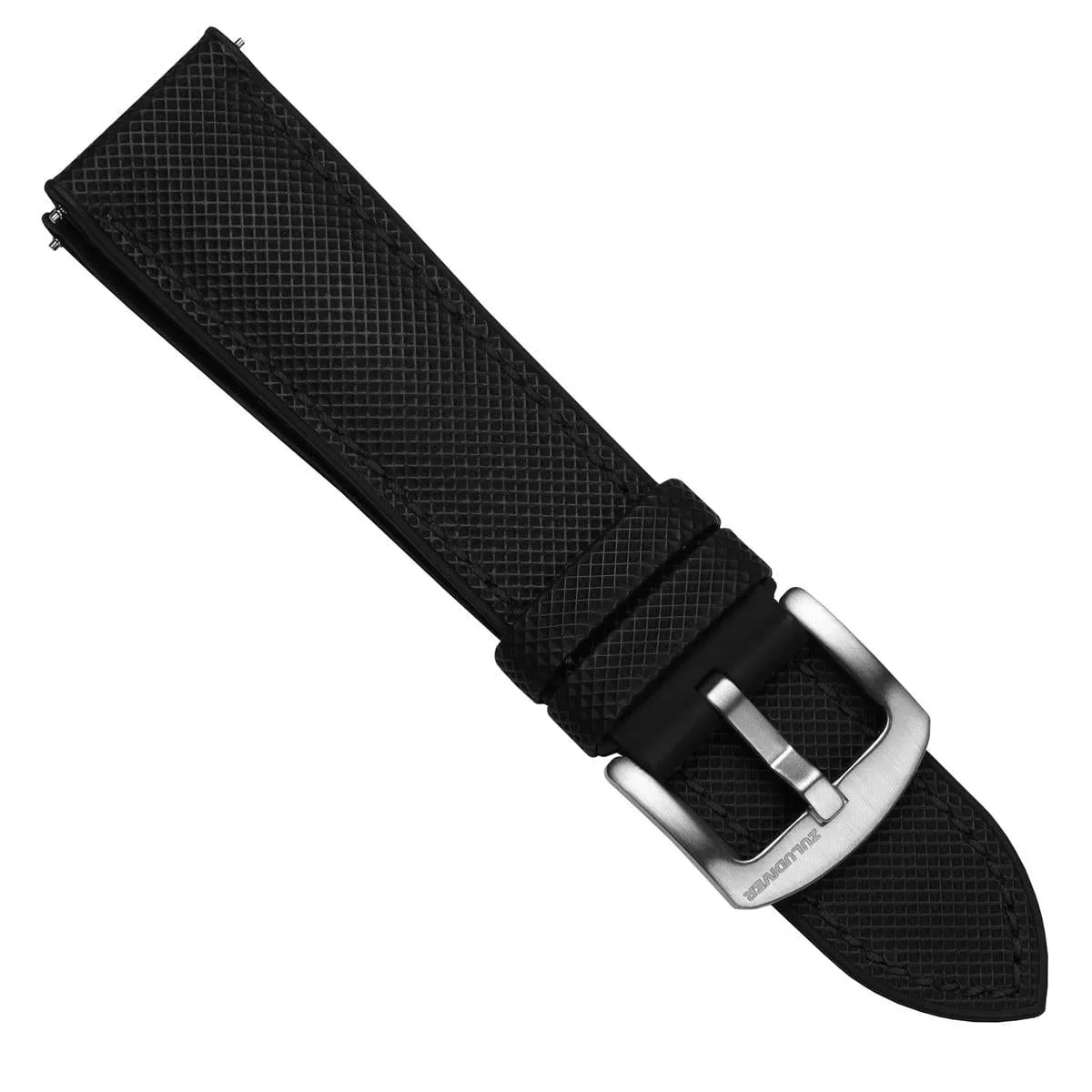 Anvil Fusion FKM Rubber Watch Strap - Black
