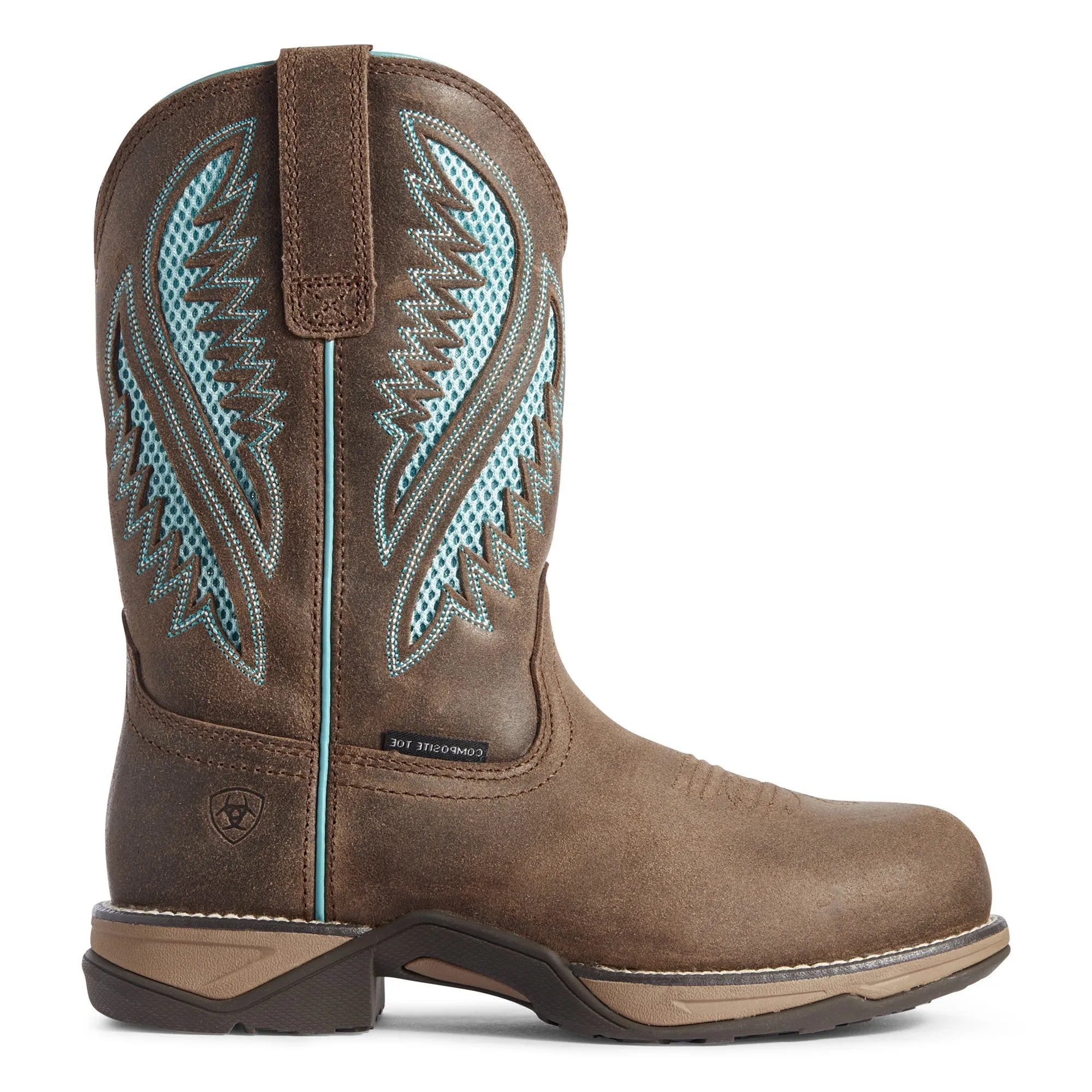 Ariat Ladies Anthem VentTEK Java Brown Composite Toe Work Boots 10031667