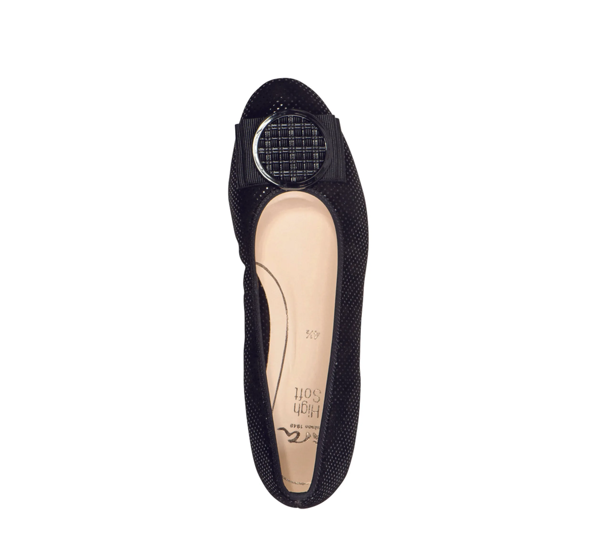 Bambi Women's Ornament Ballet Flat - Black 91