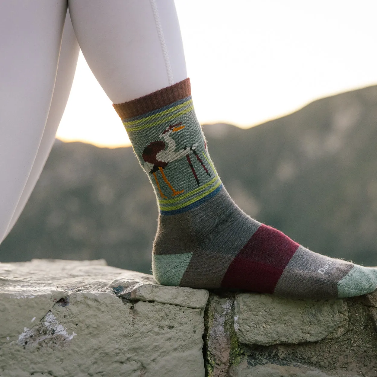 Darn Tough Women's Hiker Critter Club Micro Crew Lightweight with Cushion taupe