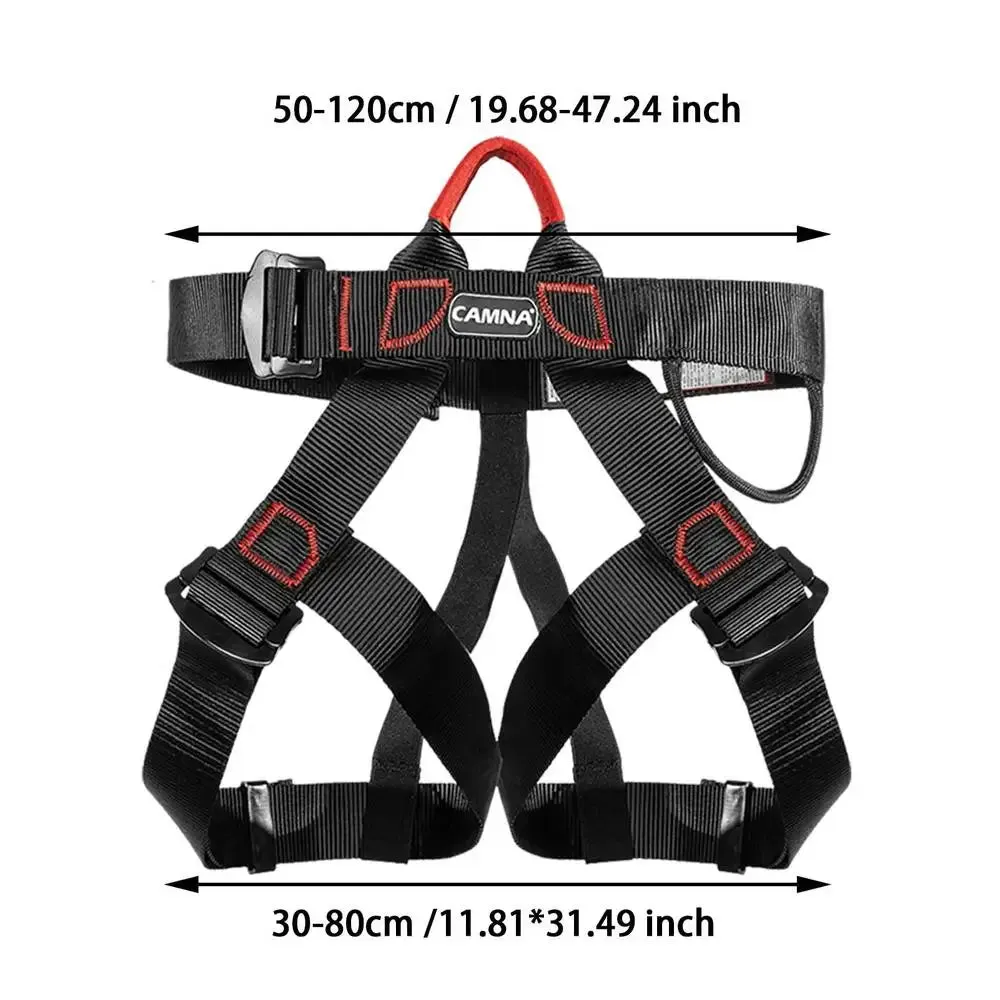 Half Body Climbing Harness Waist Safety Harness for Mountaineering Rock Climbing Thickened Wide Rappelling Tree Climbing Strap