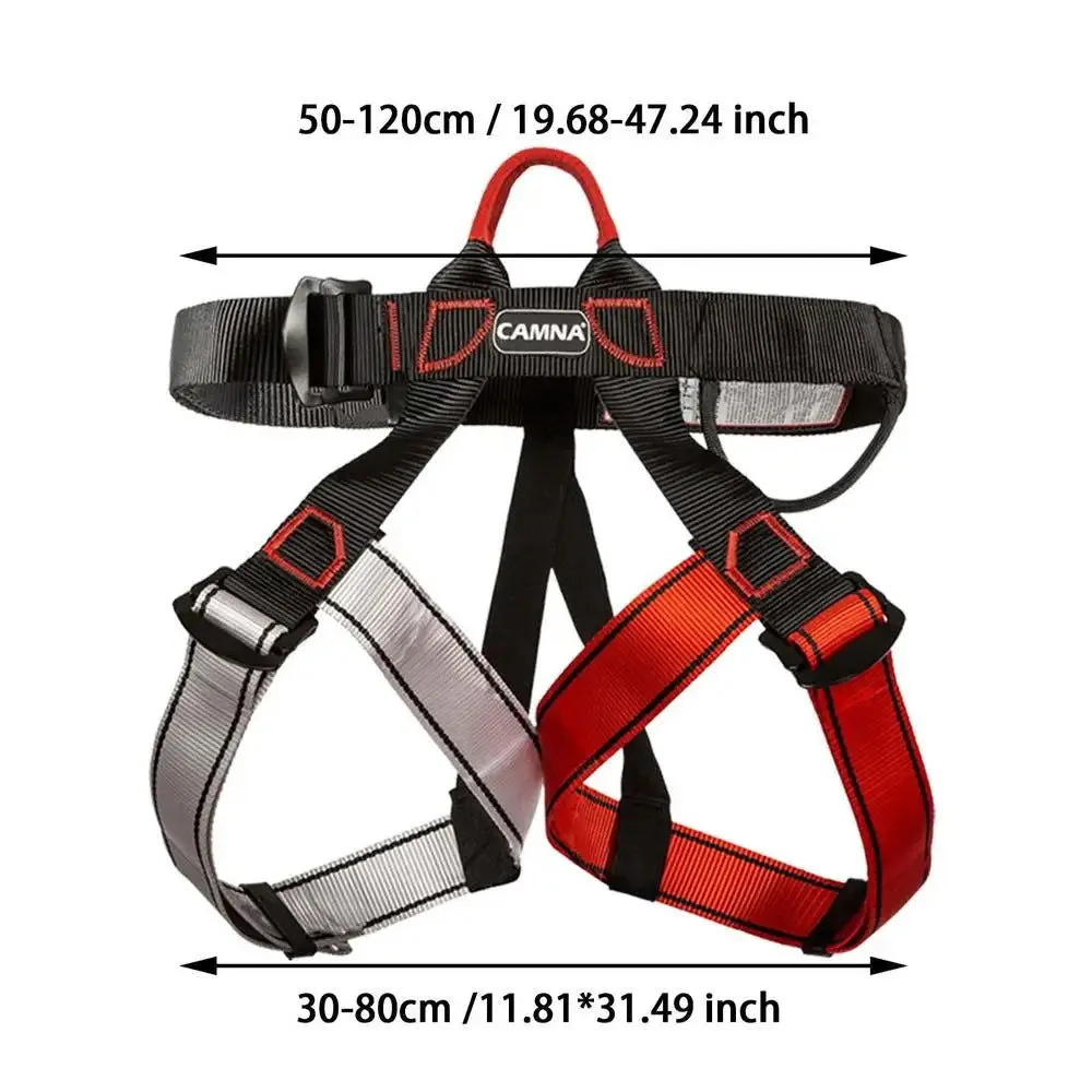 Half Body Climbing Harness Waist Safety Harness for Mountaineering Rock Climbing Thickened Wide Rappelling Tree Climbing Strap