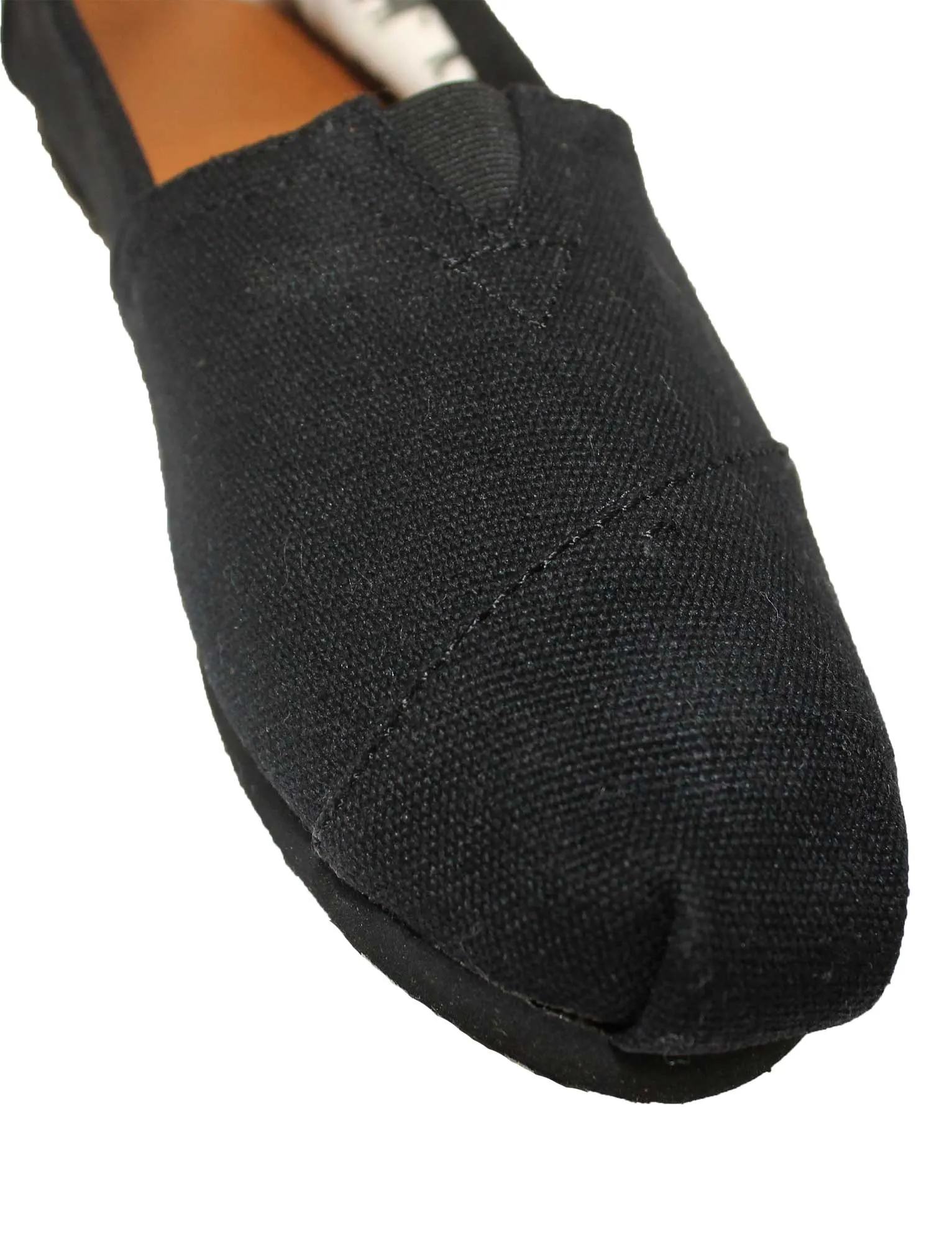 Ladies canvas espadrilles in black