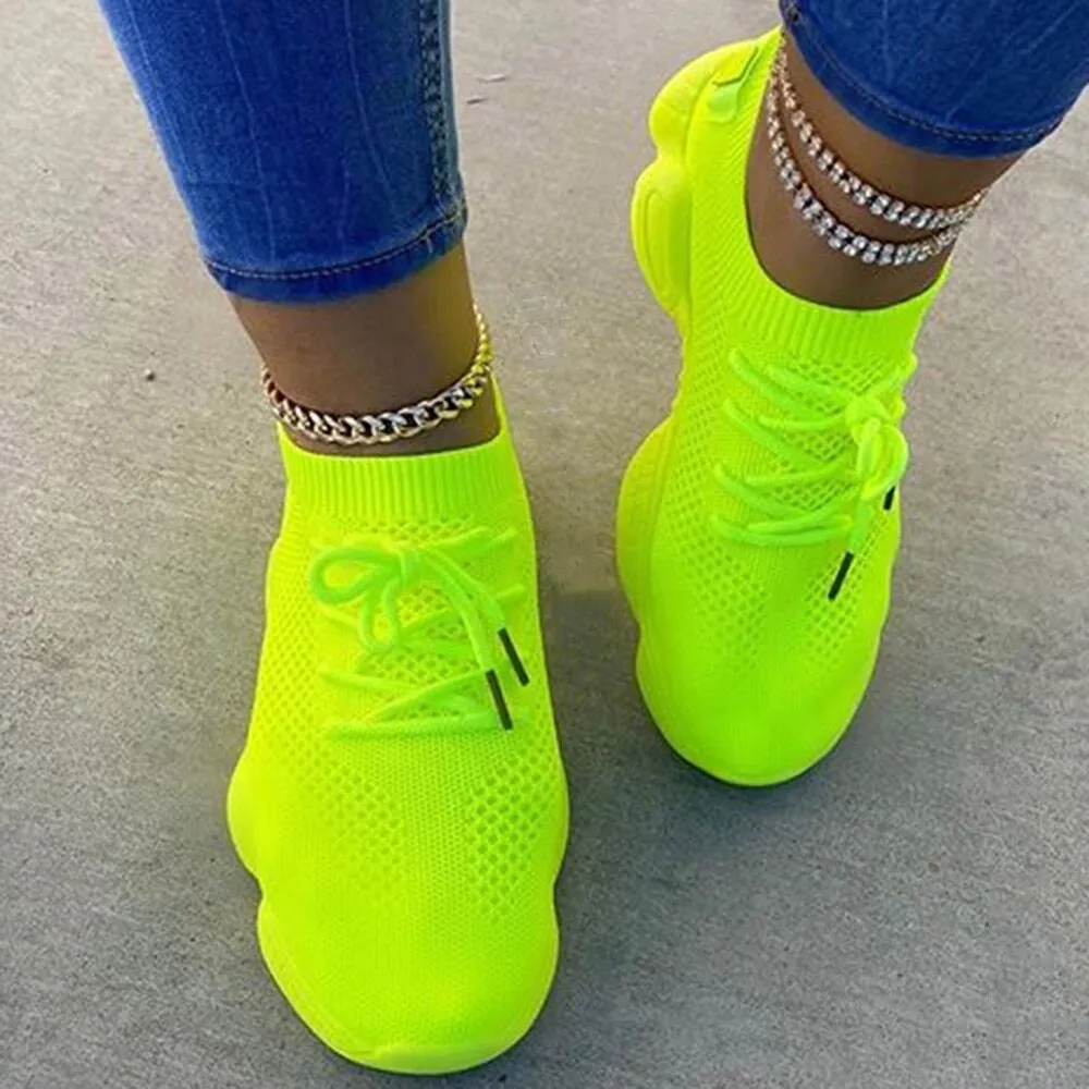 Ladies Lace Up Vulcanized Shoes C