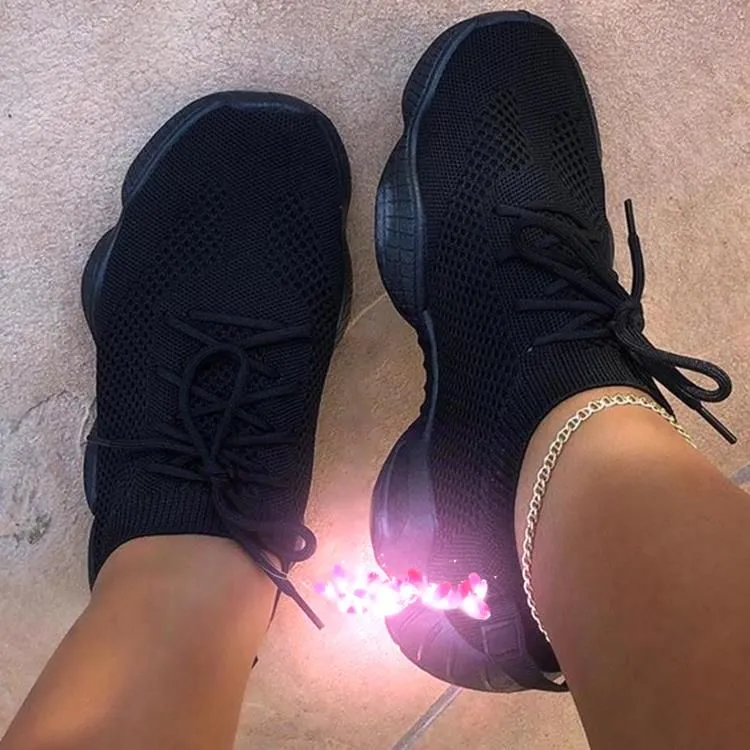 Ladies Lace Up Vulcanized Shoes C