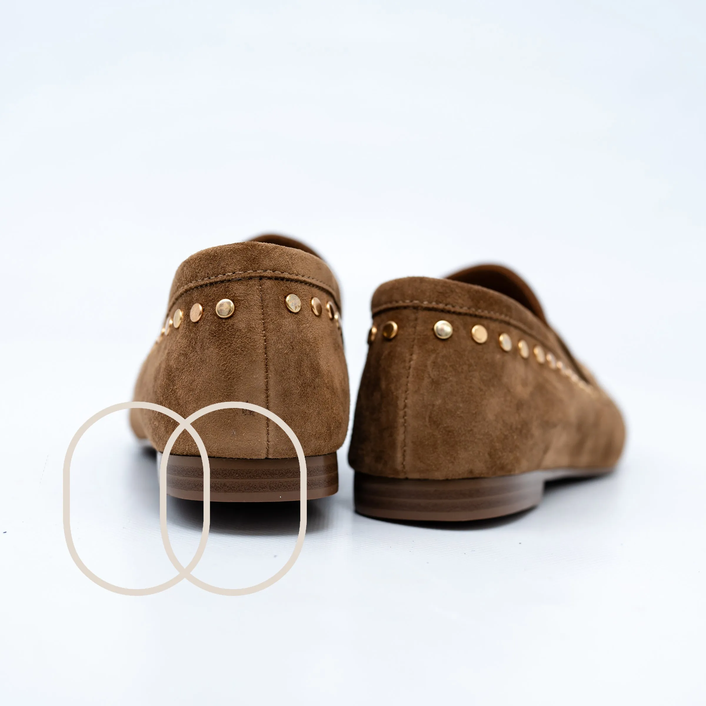 LODI Suede Loafers in Tan - BE4771