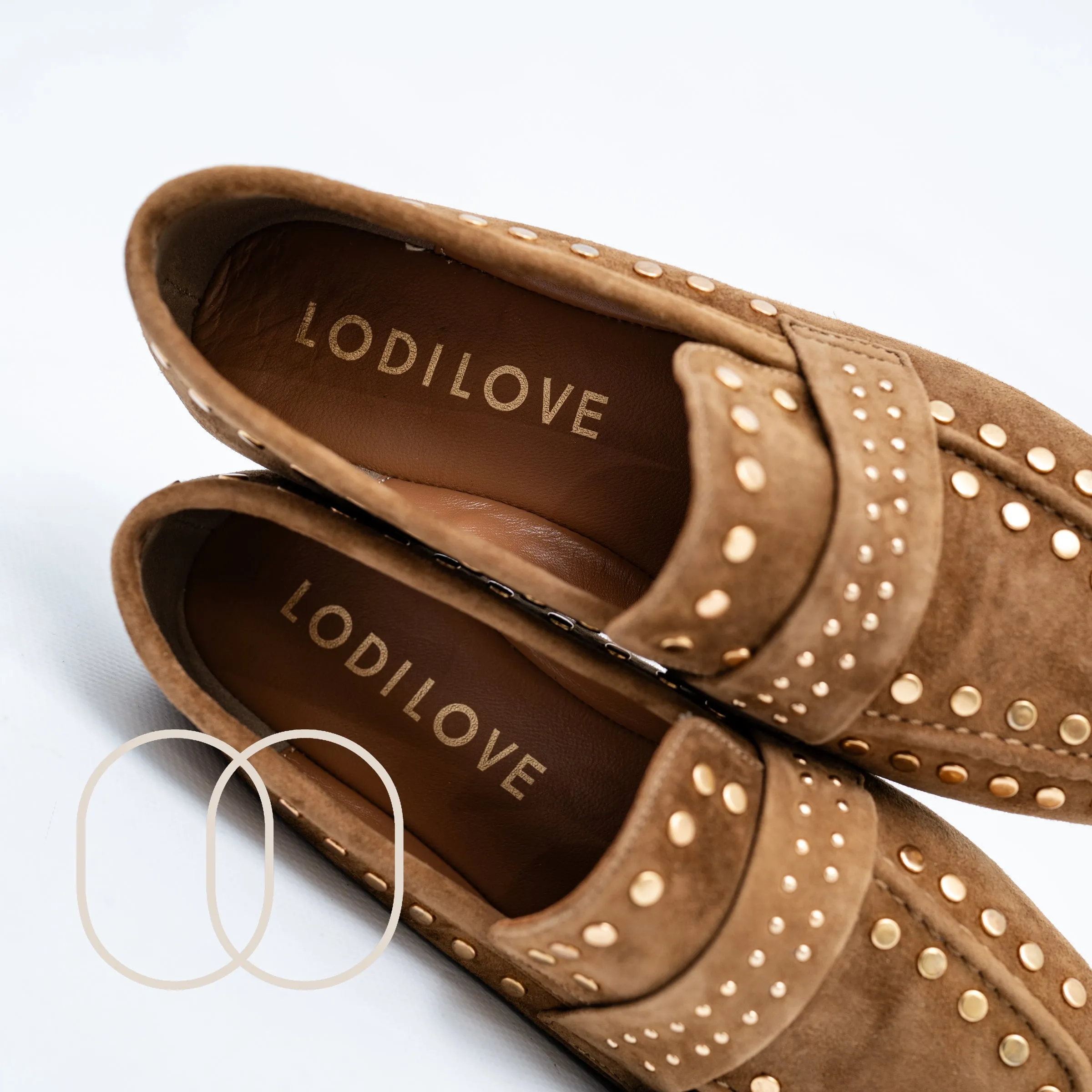 LODI Suede Loafers in Tan - BE4771