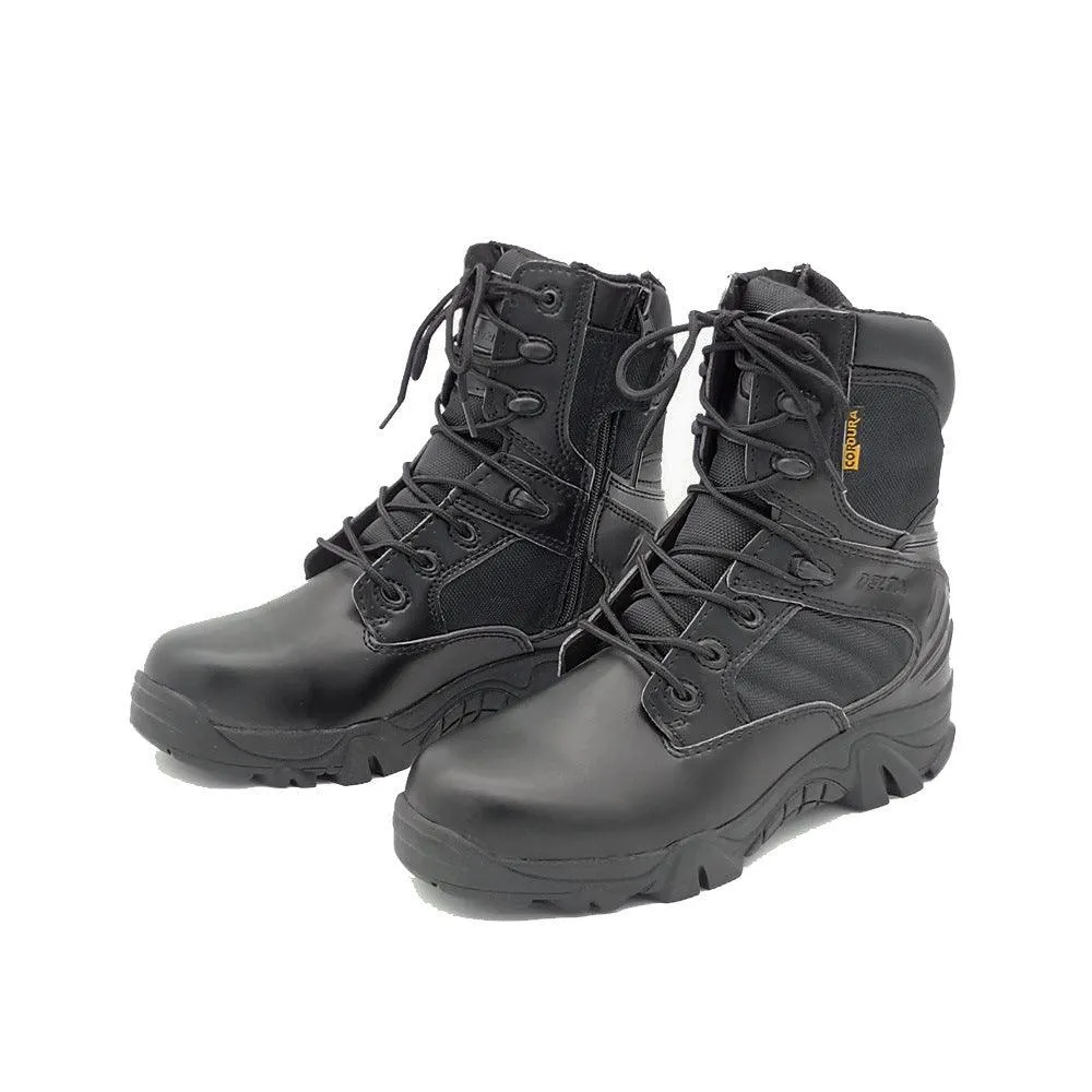 Men's Leather Suede Delta Military Boots