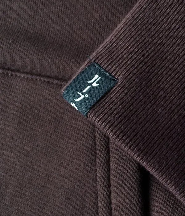 MHL./19AW LIGHT LOOPBACK COTTON HOODIE MENS (BROWN)