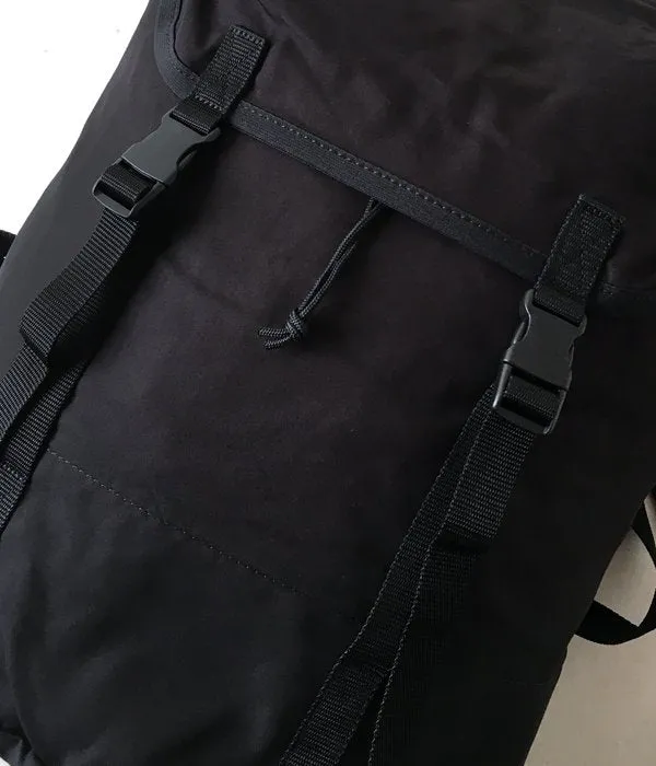 MHL./COTTON NYLON OXFORD BACK PACK (BLACK)