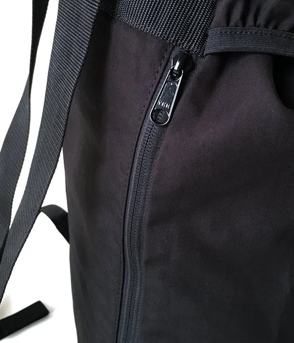 MHL./COTTON NYLON OXFORD BACK PACK (BLACK)