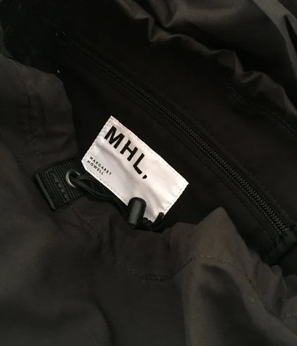 MHL./COTTON NYLON OXFORD BACK PACK (BLACK)