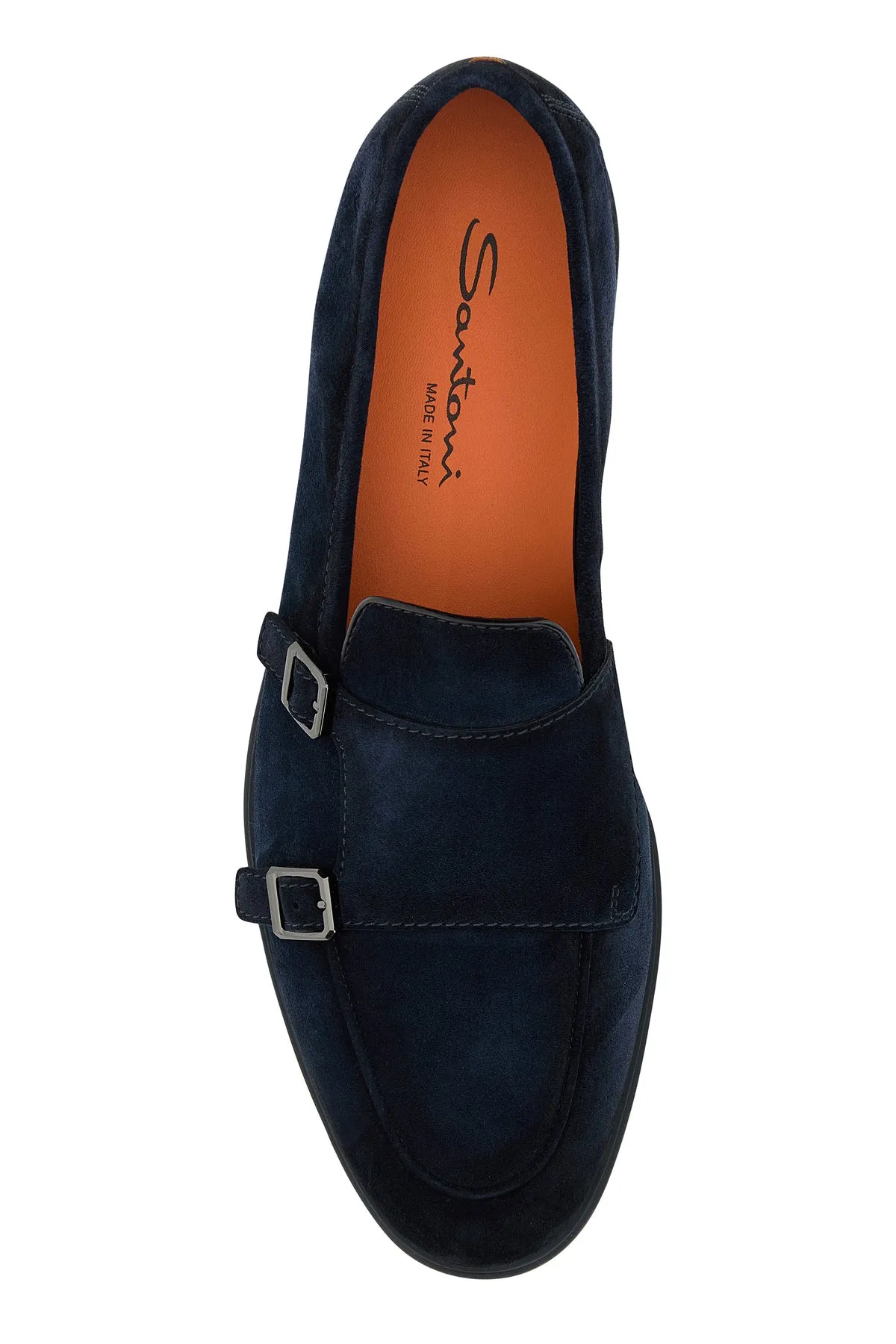 Midnight blue suede Pura loafers