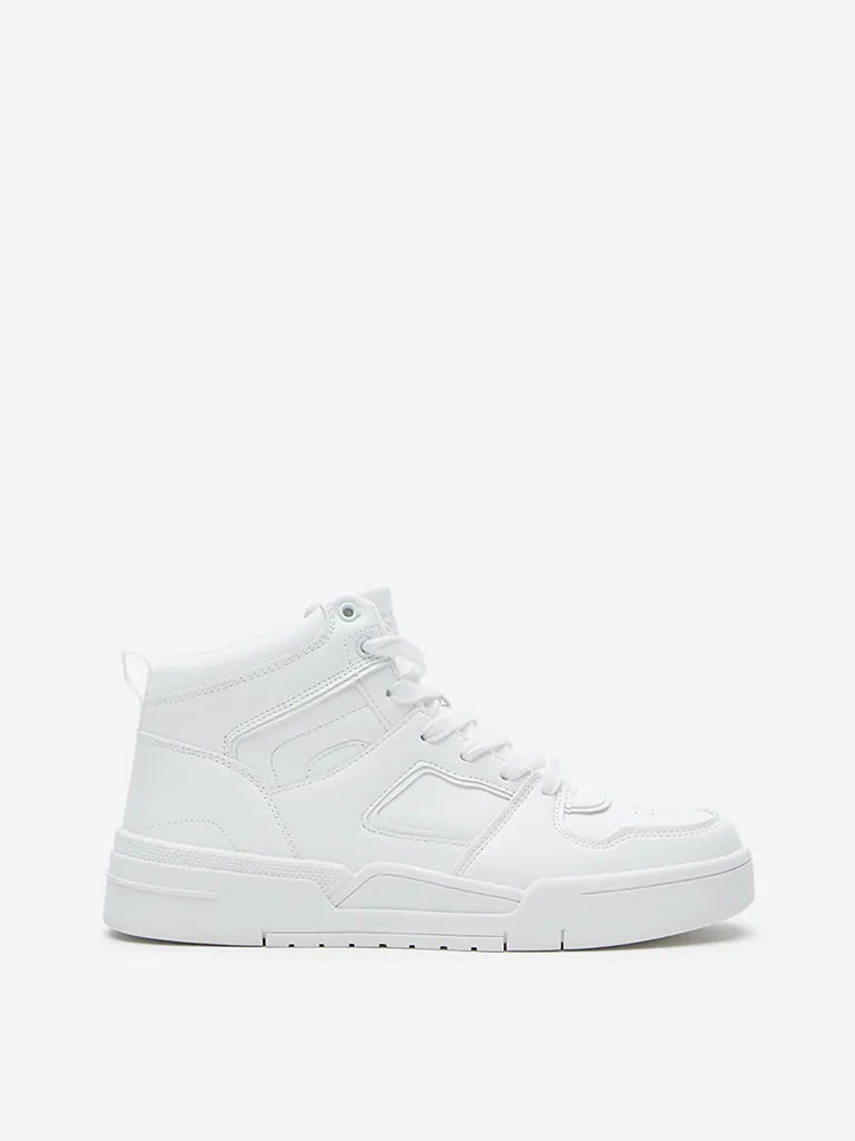SOLEPLAY White High Top Boots