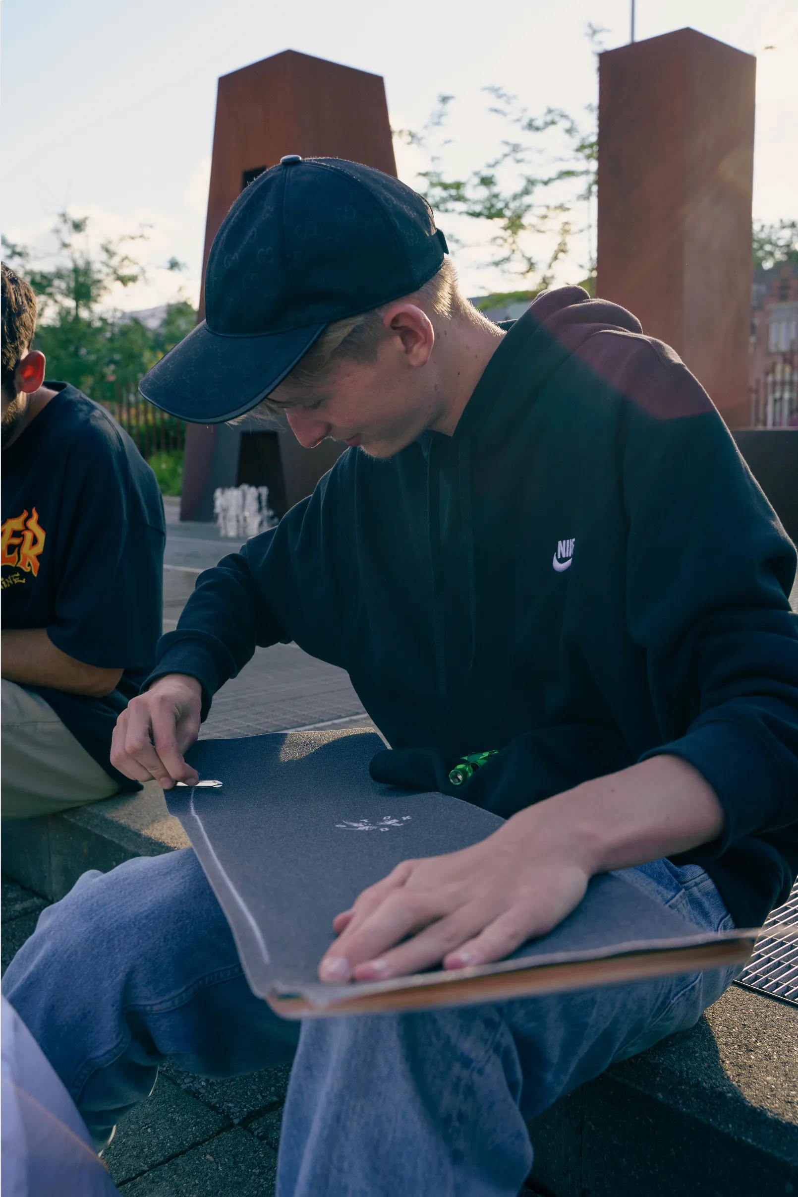 Stoked Captains Hat Black Griptape