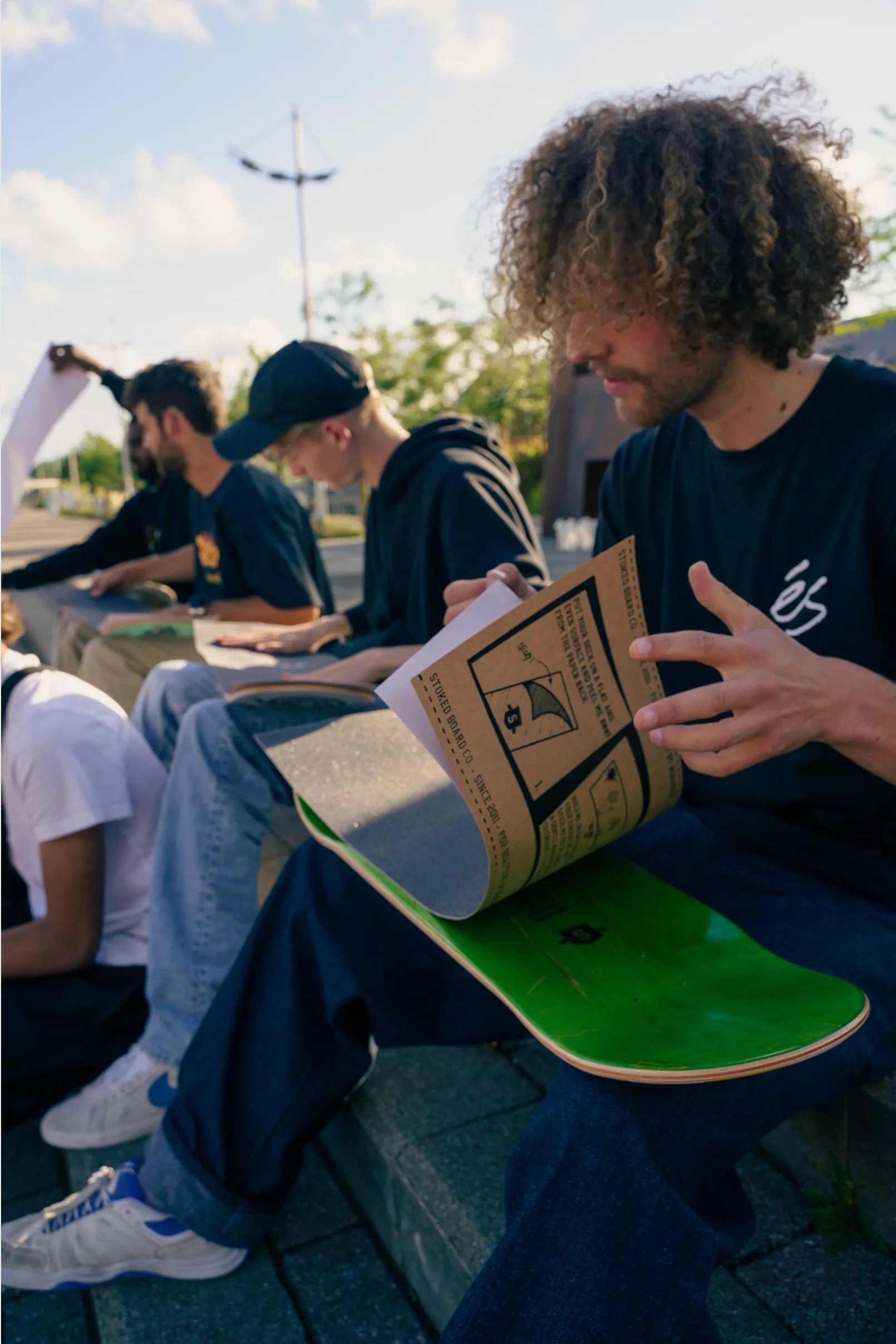 Stoked Captains Hat Black Griptape