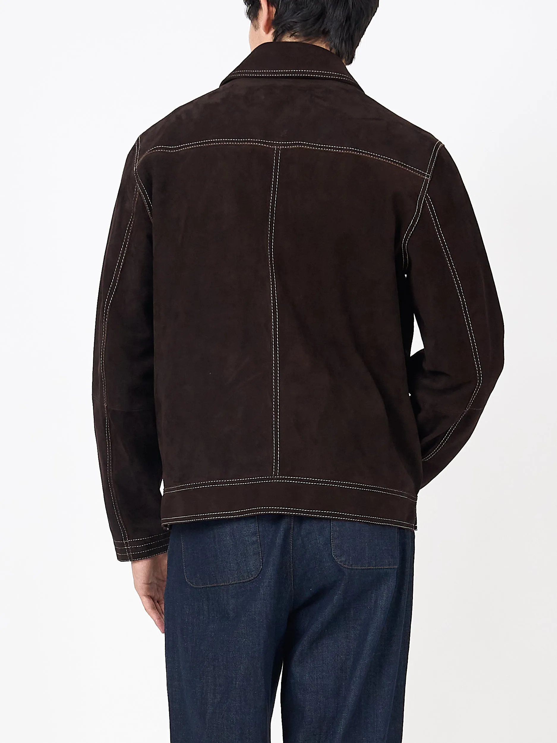 Suede Hardwick Jacket Suede Chocolate Brown