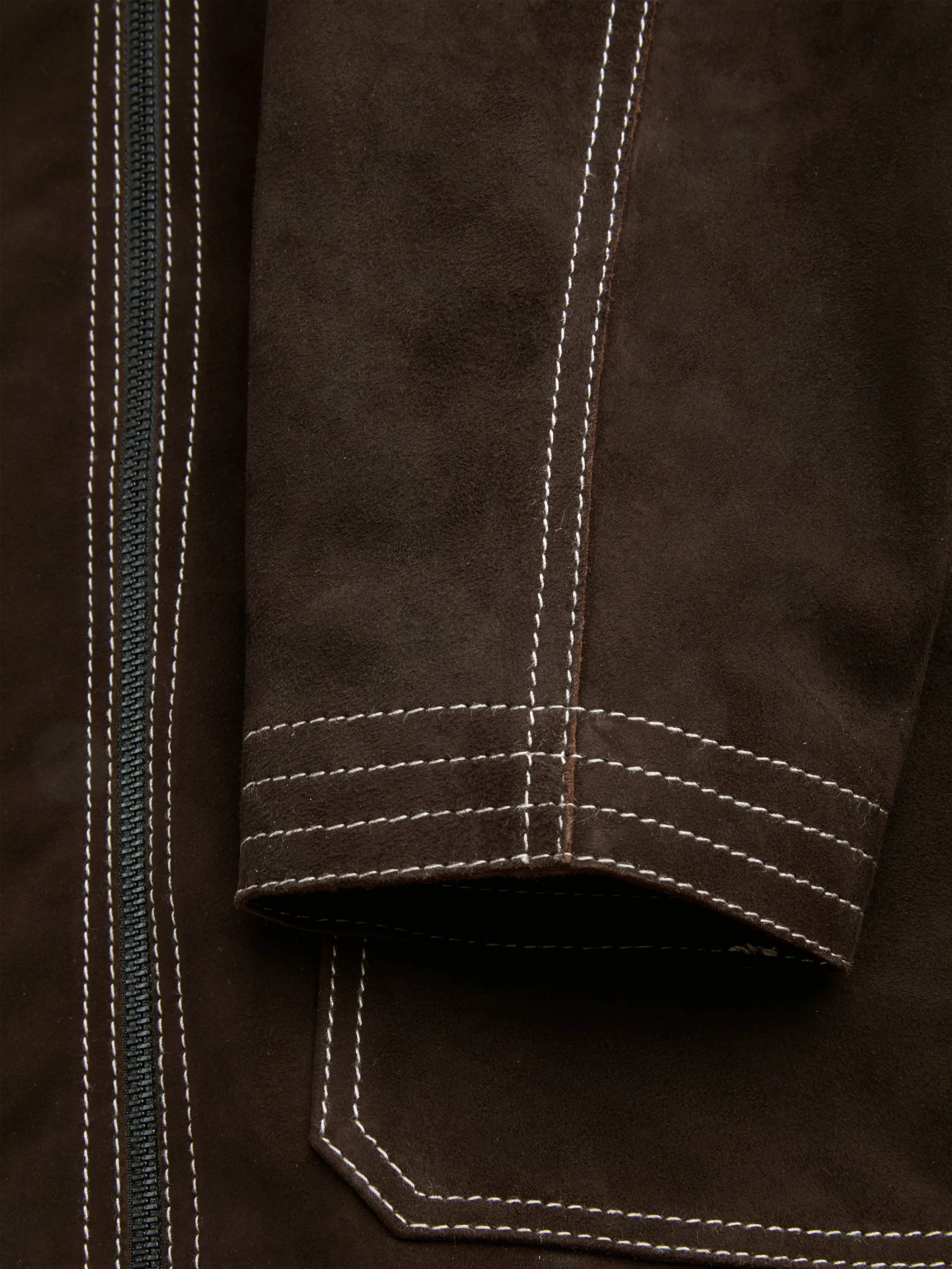 Suede Hardwick Jacket Suede Chocolate Brown