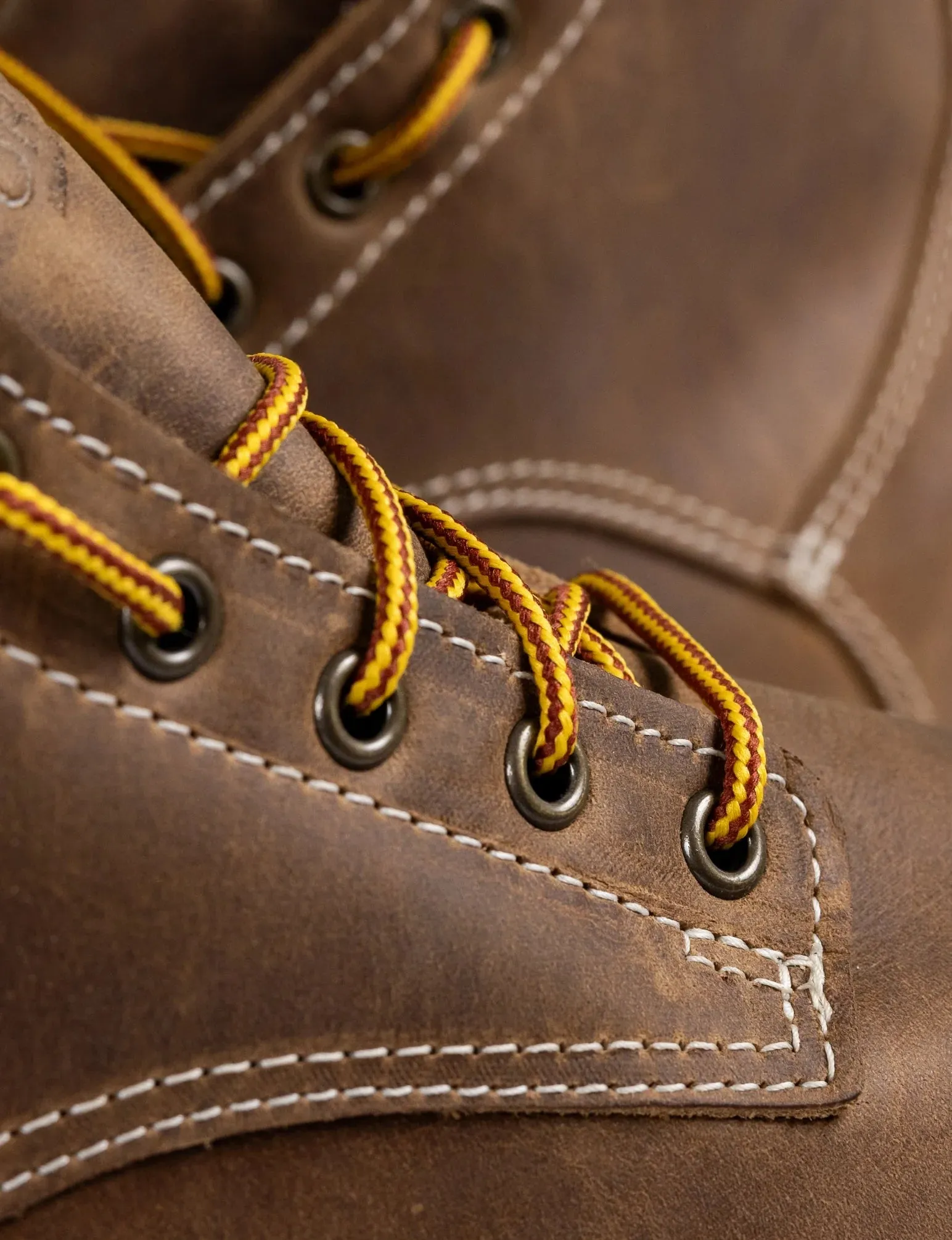 THE WILTON 6" STEEL TOE WORK BOOT - NATURAL WEDGE SOLE - GRADED QUALITY
