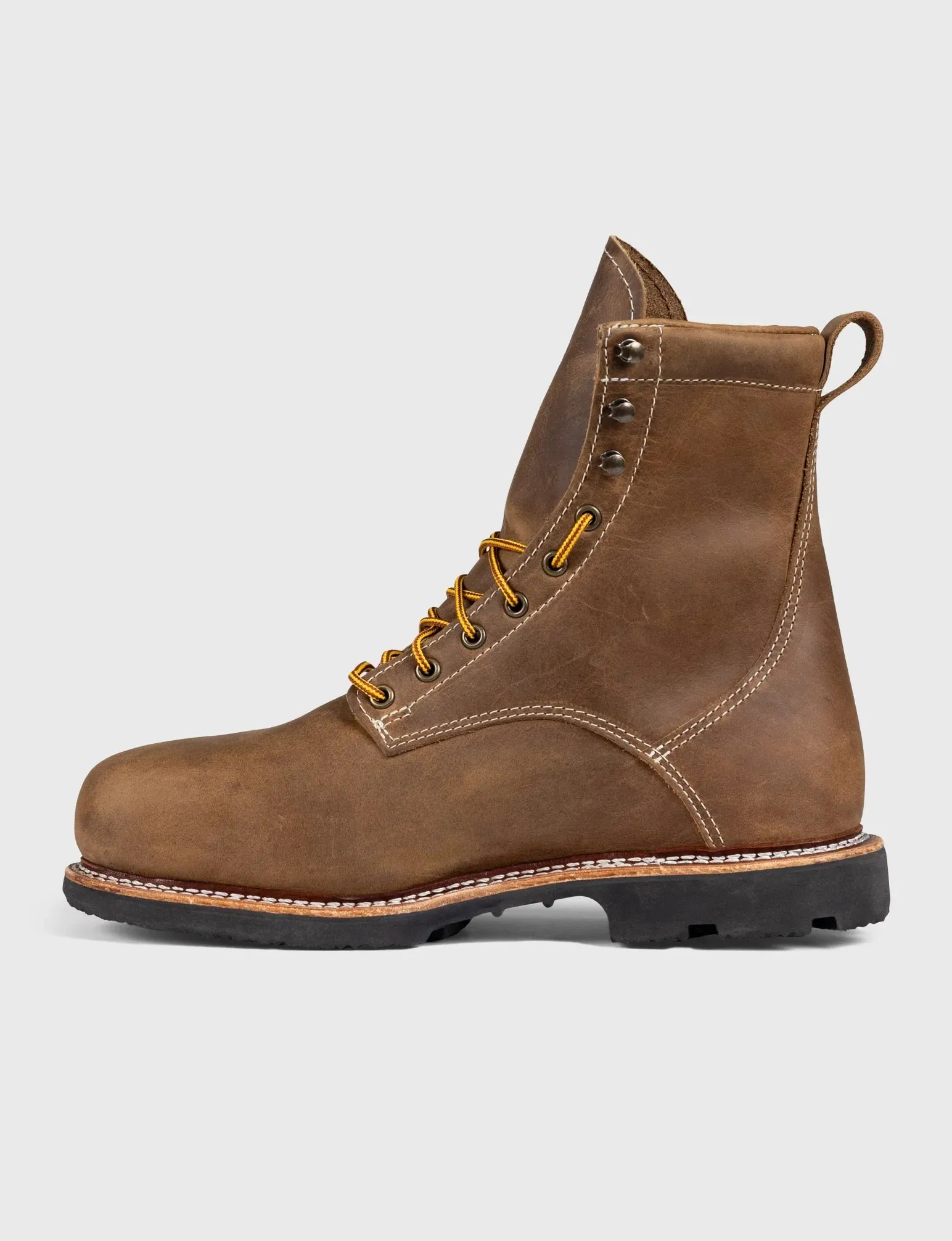 THE WILTON 8" STEEL TOE WORK BOOT - ALPHA - GRADED QUALITY