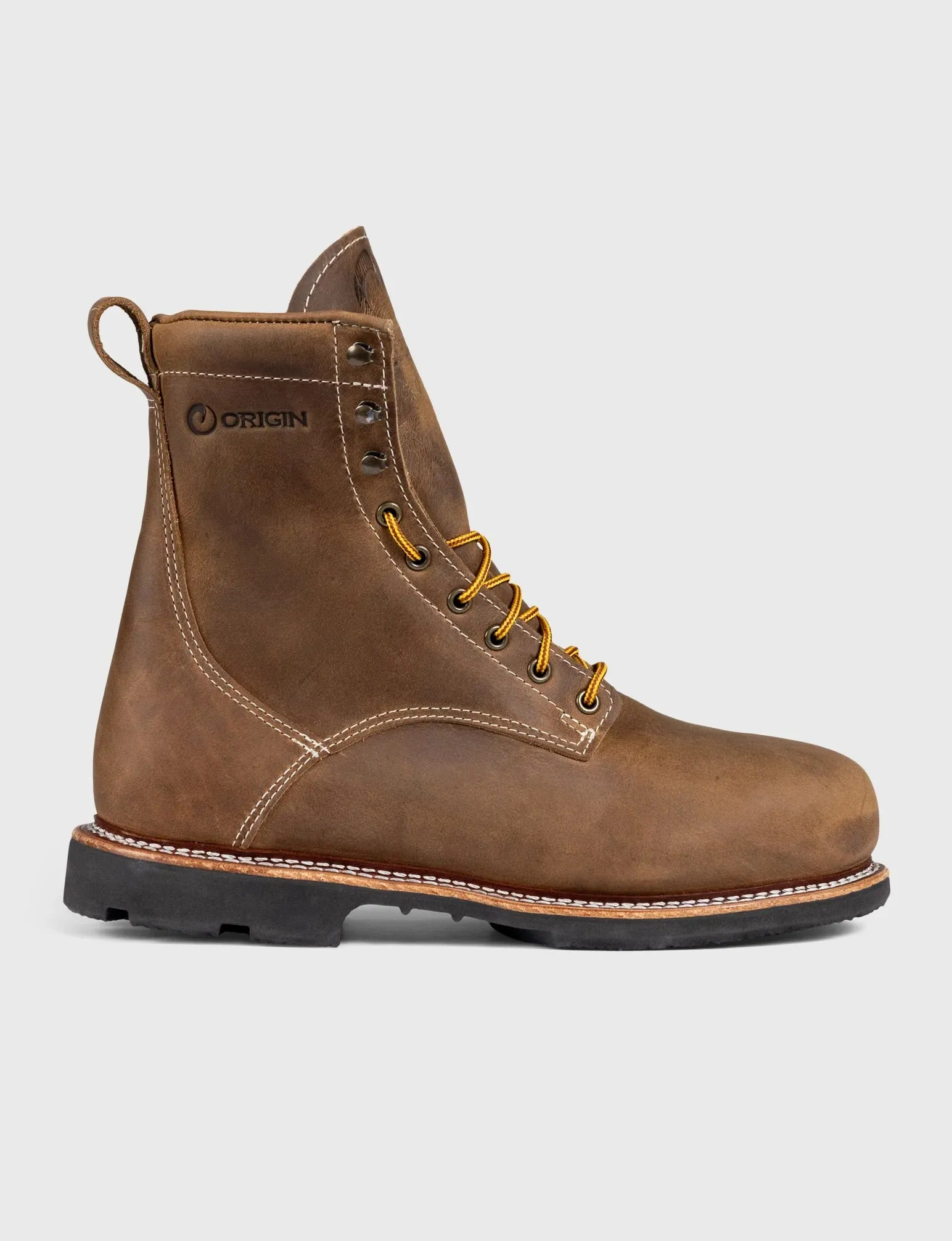 THE WILTON 8" STEEL TOE WORK BOOT - ALPHA - GRADED QUALITY