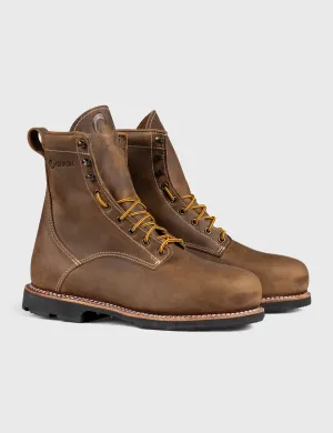THE WILTON 8" STEEL TOE WORK BOOT - ALPHA - GRADED QUALITY