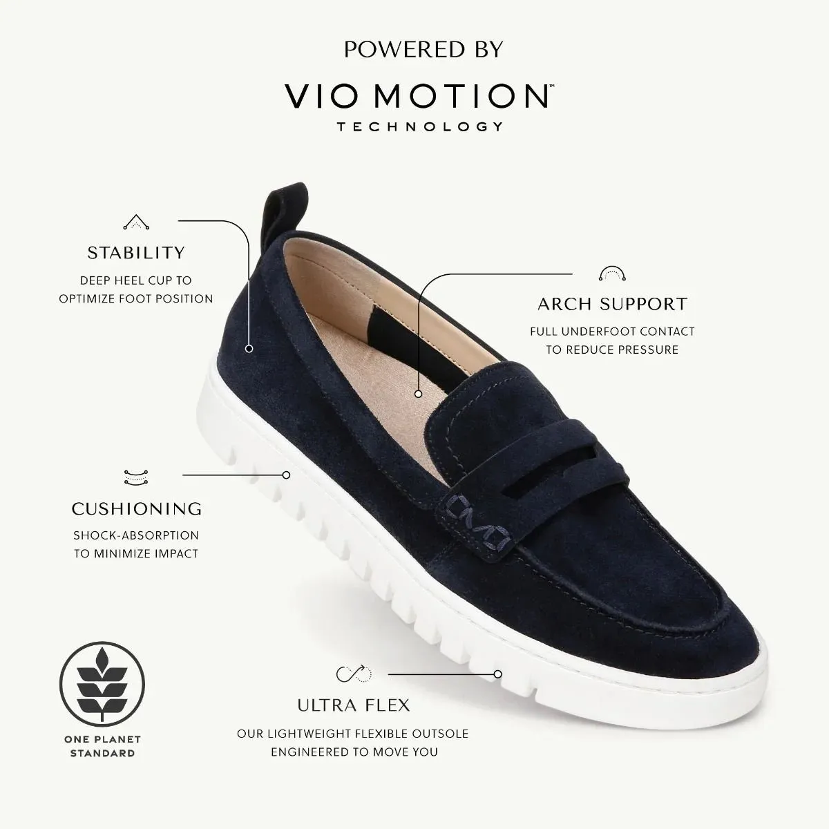 Vionic Uptown Loafer Sand Suede Women's